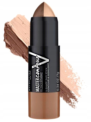 MAYBELLINE SZTYFT DO KONTUROWANIA TWARZY BRONZER KOREKTOR V-SHAPE DUO STICK