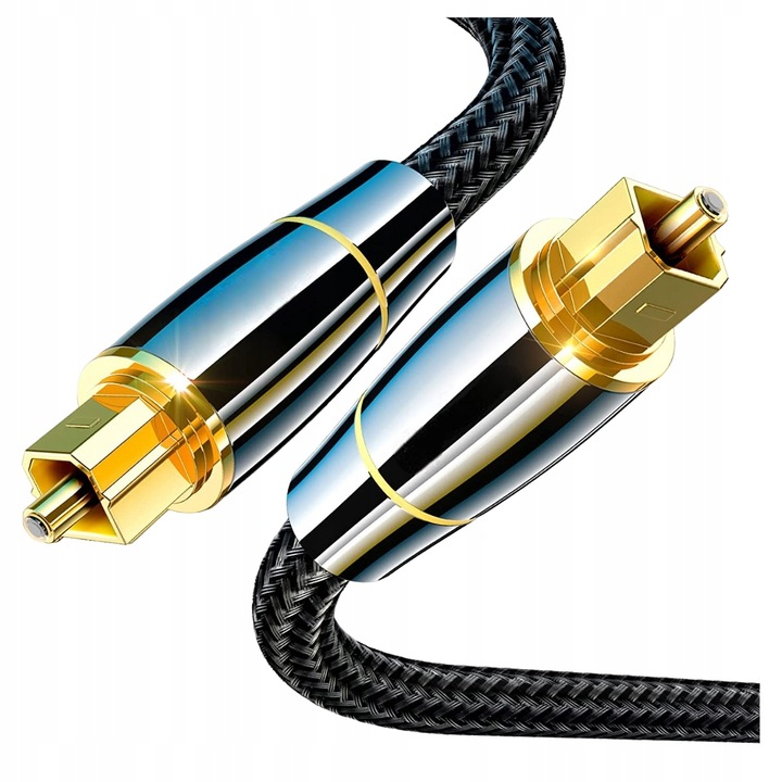 KABEL PRZEWÓD OPTYCZNY TOSLINK T-T SPDIF GOLD
