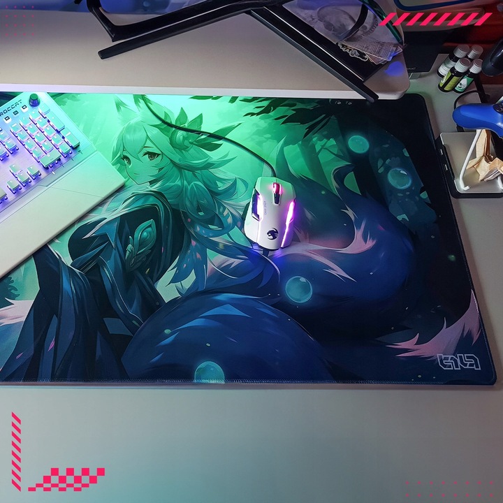 PODKŁADKA POD MYSZ GAMINGOWA Dwa Światy 100x50 TILT XL Dla gracza