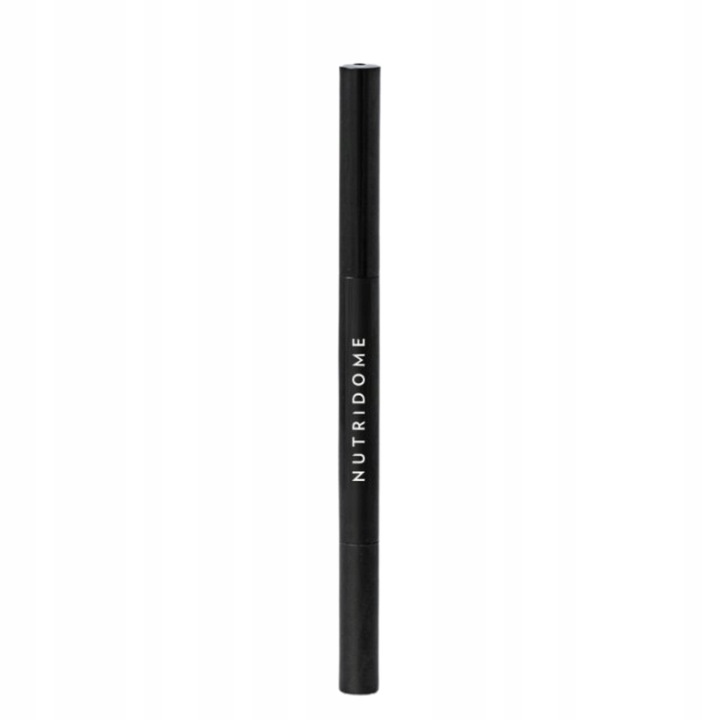 KREDKA DO BRWI ze szczotką GRAFITOWA z OLEJKIEM RYCYNOWYM miękka NUTRIDOME