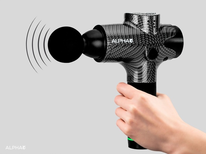 Pistolet do Masażu Alpha Massage Gun Pro - Masażer do Pleców, Ciała i Stóp