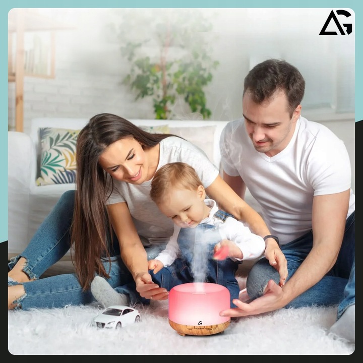 NAWILŻACZ POWIETRZA LAMPKA NOCNA DO SYPIALNI DLA DZIECI DYFUZOR