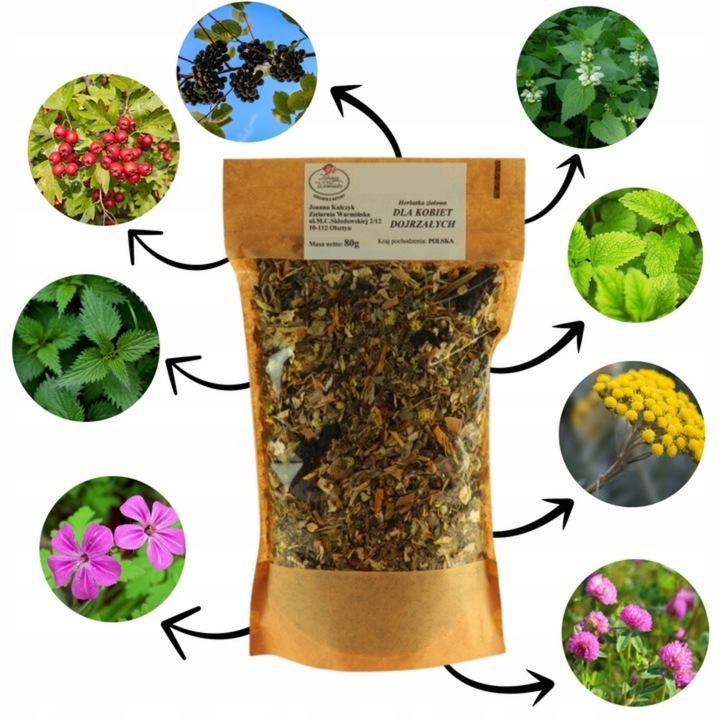 ZIOŁA DLA KOBIET DOJRZAŁYCH MENOPAUZA KLIMAKTERIUM