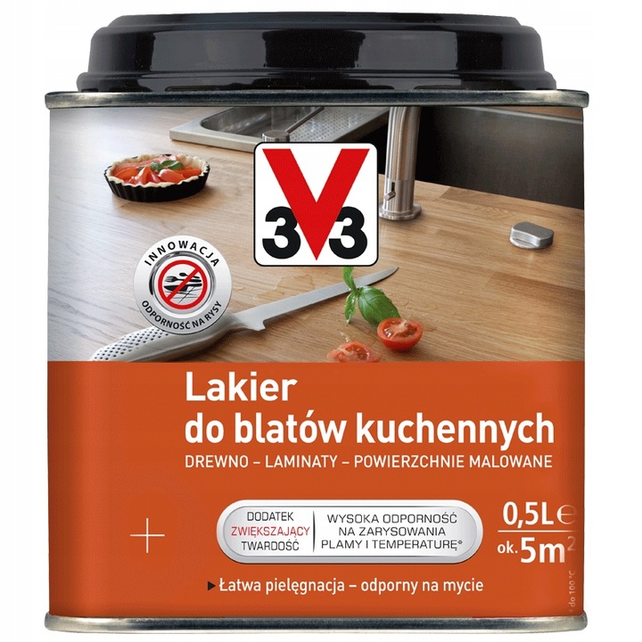 V33 LAKIER DO BLATÓW KUCHENNYCH 0,5l
