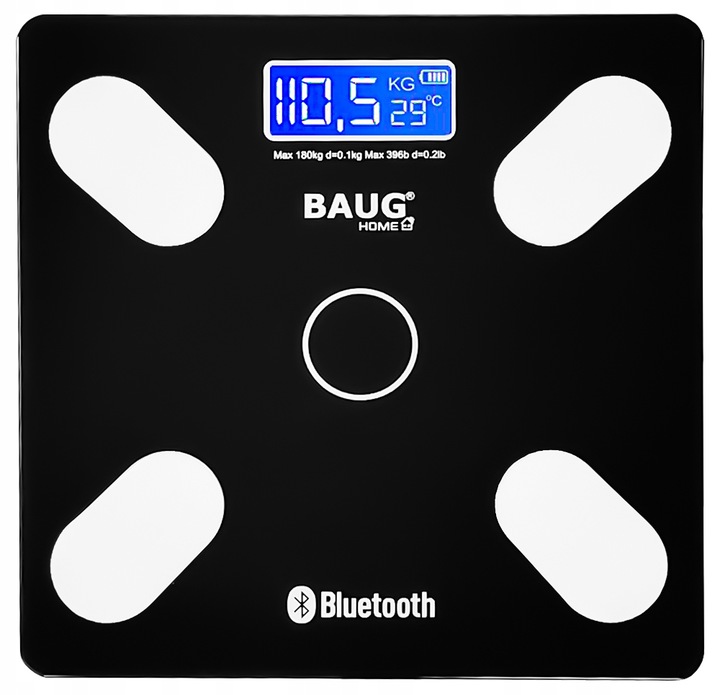 WAGA ŁAZIENKOWA ELEKTRONICZNA ANALITYCZNA POMIAR TŁUSZCZU WODY BMI 180