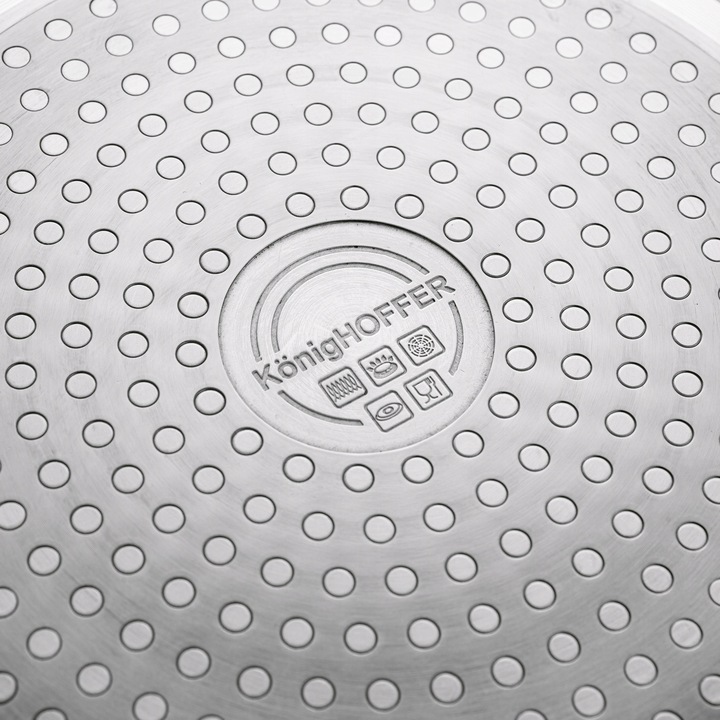 Głęboka PATELNIA INDUKCJA wysoka patelnia GRANITOWA 28cm Venga Konighoffer