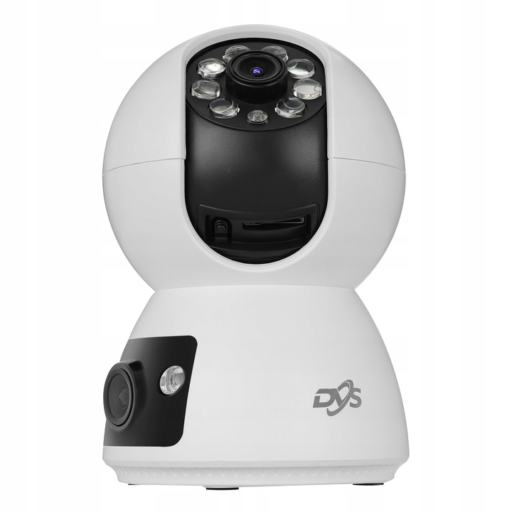 WĘWNĘTRZNA KAMERA WIFI OBROTOWA NIANIA SZEROKI KĄT 2 OBIEKTYWY 2Mpx TUYA