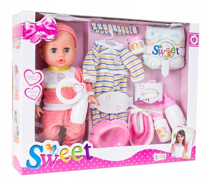 WÓZEK DLA LALEK 3w1 spacerowy głęboki LALKA BOBAS