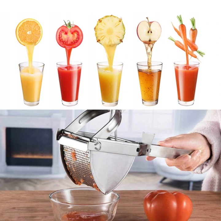 Praska, wyciskarka do ziemniaków, warzyw, Primpol Srebrna