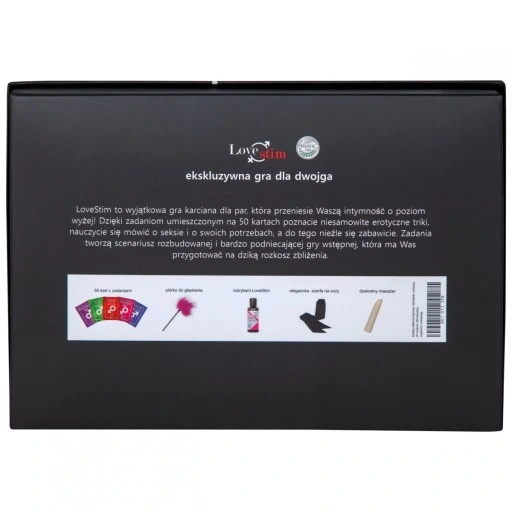 LOVESTIM NOWOCZESNA EKSKLUZYWNA GRA Z GADŻETAMI DL