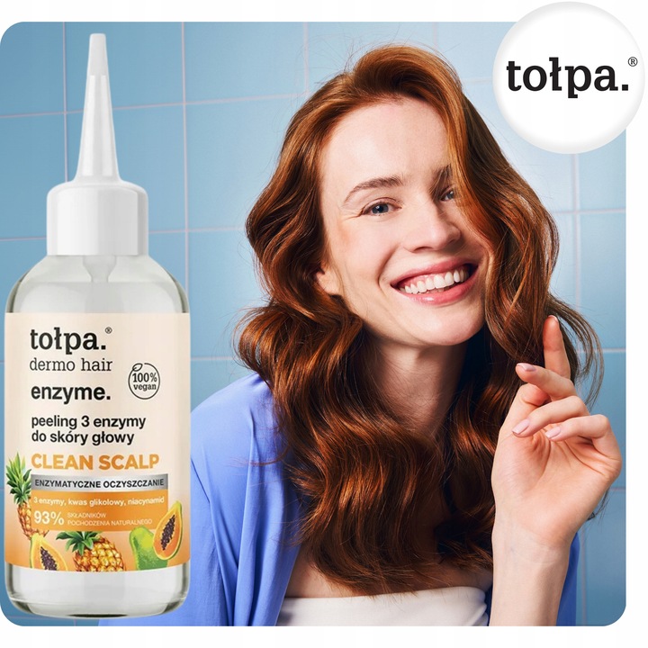 Peeling 3 Enzymy Enzymatyczny do Skóry Głowy Clean Scalp 100 ml Skuteczny