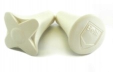 Pałka pałeczka baton mażoretkowa twirling PMT1 BELTI Chrom biała