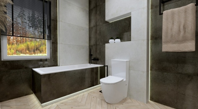 Kompakt WC Nautilius Lavita bezrantowy z deską wolnoopadającą odpływ