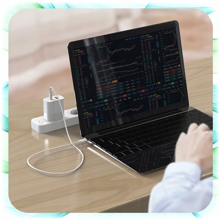 ŁADOWARKA SIECIOWA KOSTKA 2 Wejścia USB + TYP-C USB-C do Telefonu 25W biała