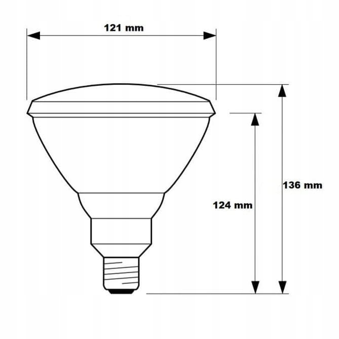Philips Promiennik Podczerwieni PAR38 IR 150 W E27 – Terapia Cieplna