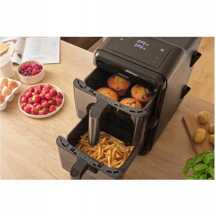 Air Fryer Frytkownica beztłuszczowa Sencor 1250BK 11,6L 3000W 10