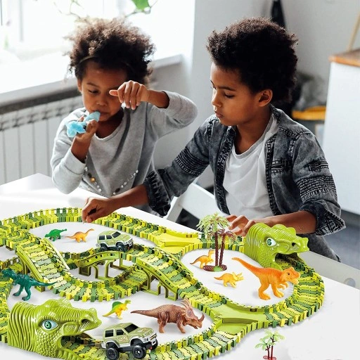 MEGA TOR WYŚCIGOWY DINOZAUR PARK MAGIC TRACK 270el