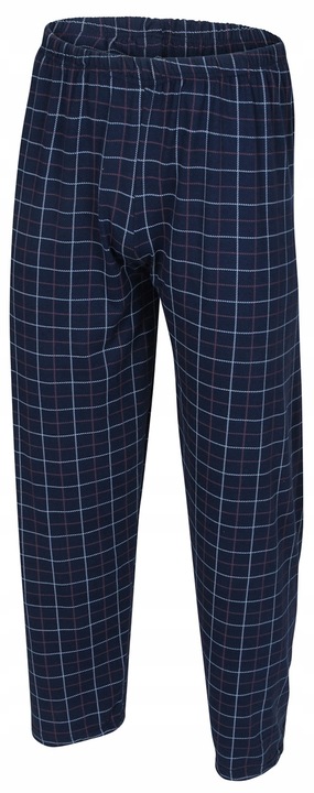 BAWEŁNIANA PIŻAMA MĘSKA DŁUGI RĘKAW KLASYCZNA KRATA