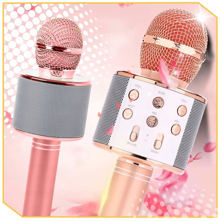MIKROFON DLA DZIECI mikrofon KARAOKE mikrofon bezprzewodowy Z GŁOŚNIKIEM