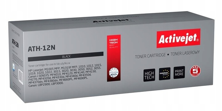 TONER ACTIVEJET HP ATH-12N 12A Q2612A M1005 1010 1012 1020 1022 3050