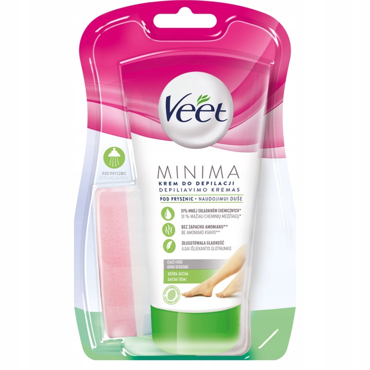 VEET Krem do depilacji pod prysznic skóra sucha 135 ml
