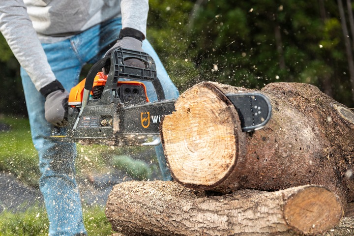 PIŁA SPALINOWA PILARKA DO DREWNA ŁAŃCUCHOWA 5,7KM +2 PROWAD +OLEJ +2x