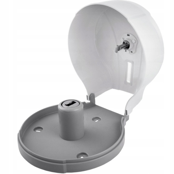 Podajnik Dozownik Pojemnik papier toaletowy Jumbo Biały Naścienny ATEST PZH