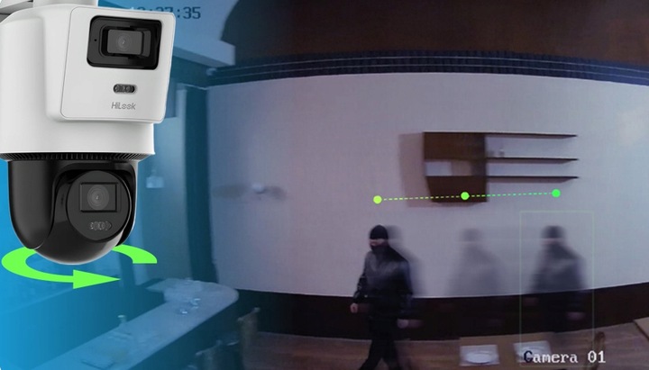 Kamera Obrotowa IP 4MPx+4MPx TandemVu PTZ-N2D400M-DE/14 HiLook by Hikvision