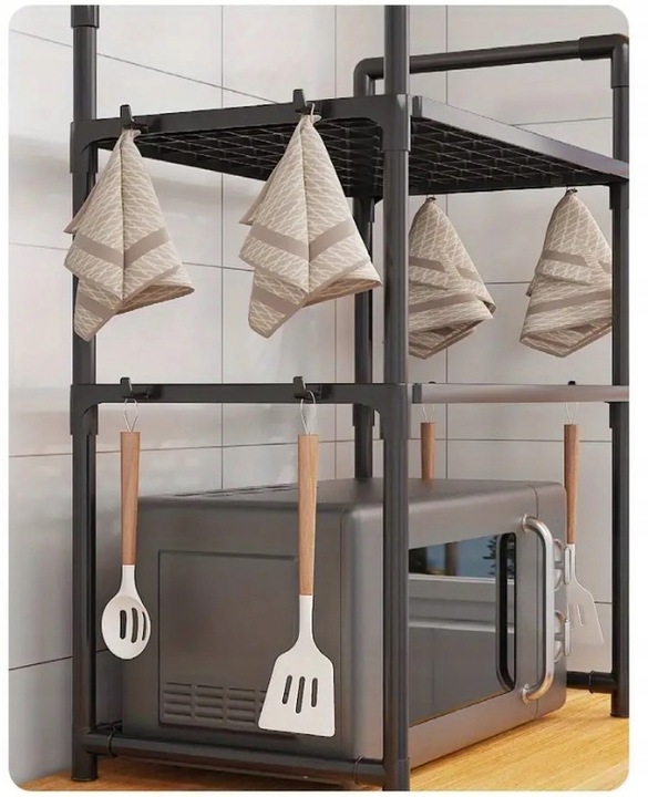 ORGANIZER KUCHENNY NAD MIKROFALÓWKĘ OPIEKACZ PÓŁKA REGAŁ PRZYPRAWY