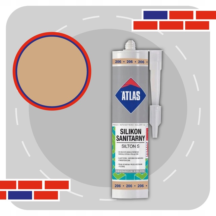 ATLAS SILIKON SILTON S 280ml - 206 CAPPUCCINO