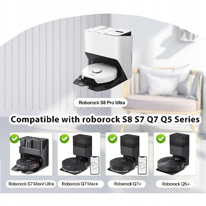 12x WORKI DO ROBOROCK S7 MAX ULTRA S8 MAXV ULTRA / Q5 PRO Q7 Q8 MAX Q