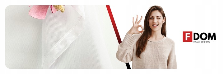 FIRANA GOTOWA DO SALONU I SYPIALNI 300 x 270 WOAL NA TAŚMIE ŻABKI