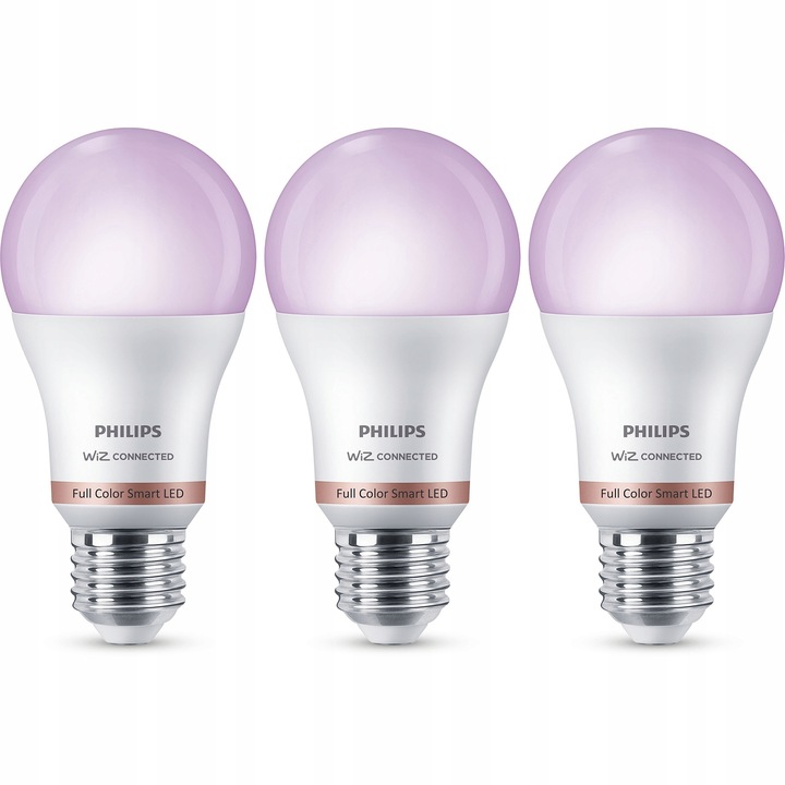 Żarówka LED E27 A60 8,8W = 60W RGB SMART WiFi Aplikacja WiZ Philips 3