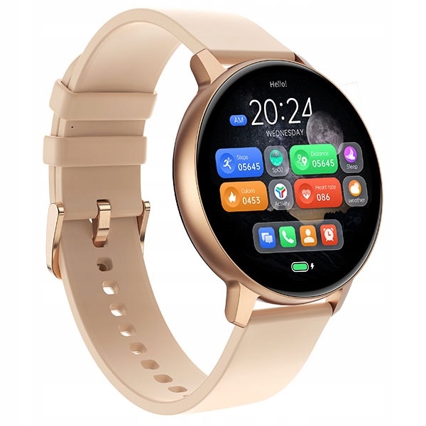 SMARTWATCH ZEGAREK DAMSKI POLSKIE MENU ROZMOWY SPORT PULS 2 PASKI AMOLED