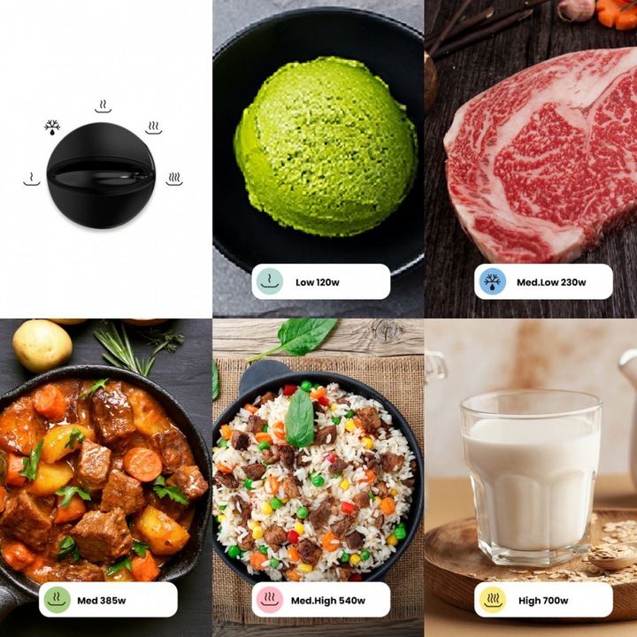 KUCHENKA MIKROFALOWA Comfee CMO-MP012OC-BK| MIKROFALÓWKA | 700W |