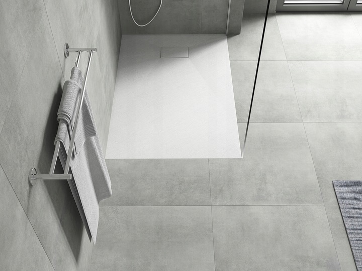 MEXEN HUGO BRODZIK PROSTOKĄTNY SMC STRUKTURA KAMIENIA 100 x 80 CM