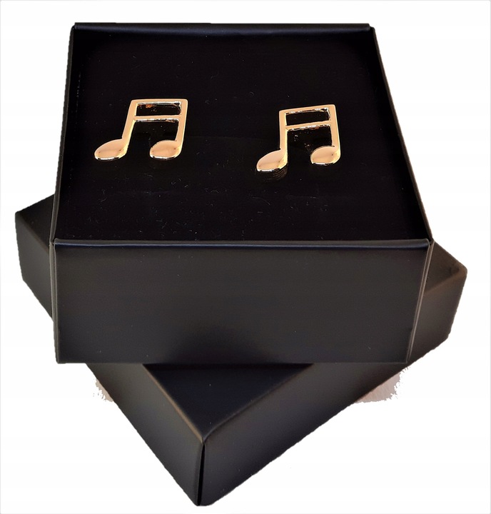 Spinki do mankietów wzór nutka