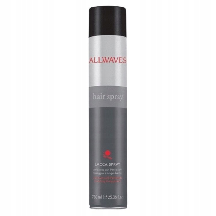 ALLWAVES LACCA SPRAY LAKIER DO WŁOSÓW MOCNO UTRWALAJĄCY Z WITAMINAMI 750 ML