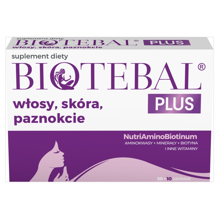 BIOTEBAL PLUS WŁOSY SKÓRA PAZNOKCIE 30 + 10 TABLETEK