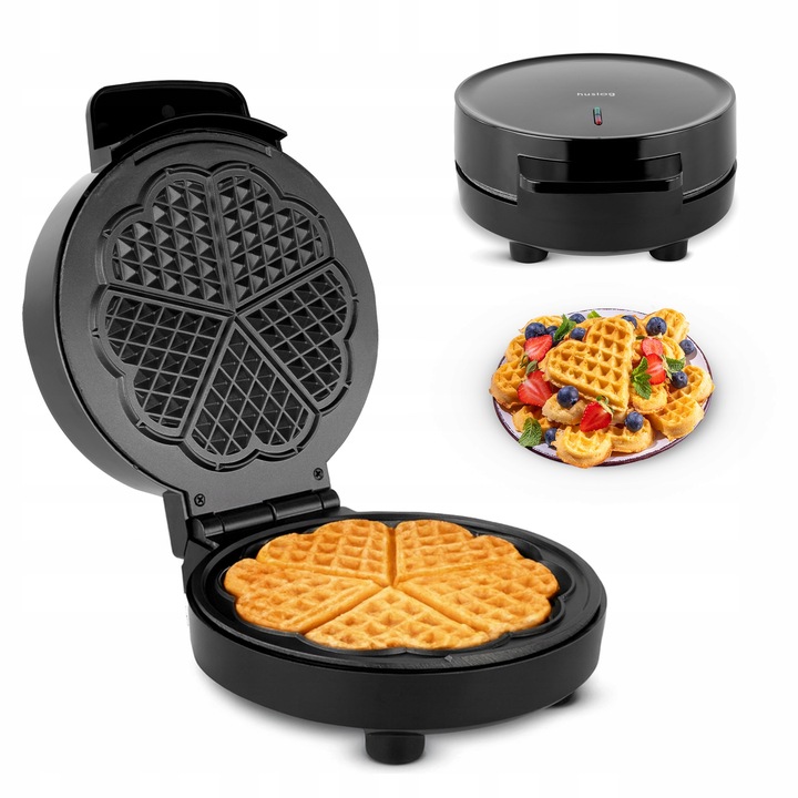 GOFROWNICA GOFRY SERCA 1200W NIEPRZYWIERAJĄCA POWŁOKA HUSLOG