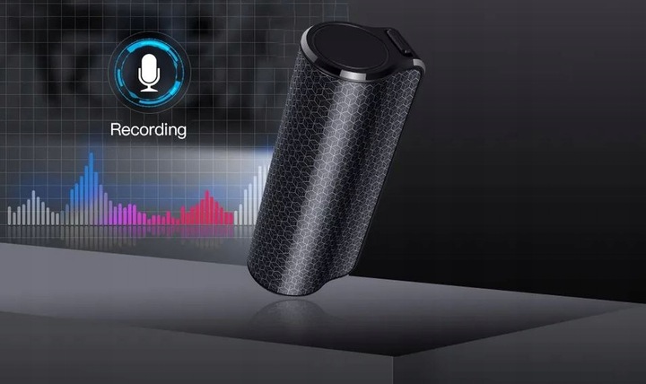 MINI DYKTAFON CYFROWY SZPIEGOWSKI PODSLUCH 500H PLUSKWA DO SAMOCHODU