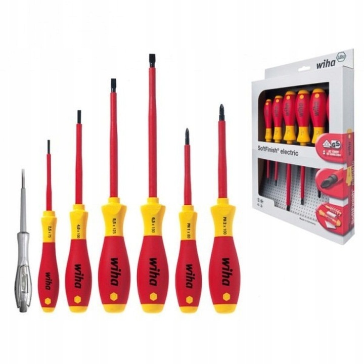 Zestaw wkrętaków izolowanych Wiha / wkrętaki dla elektryka 7 szt. /