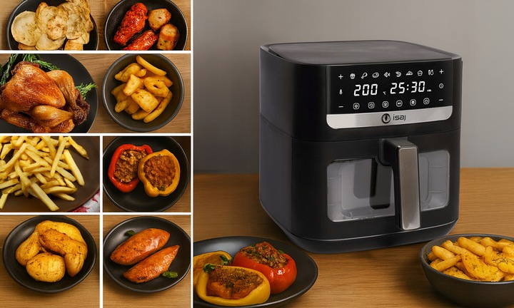 FRYTKOWNICA BEZTŁUSZCZOWA ISAJ AR2 AIRFRYER 8L XL 1800W
