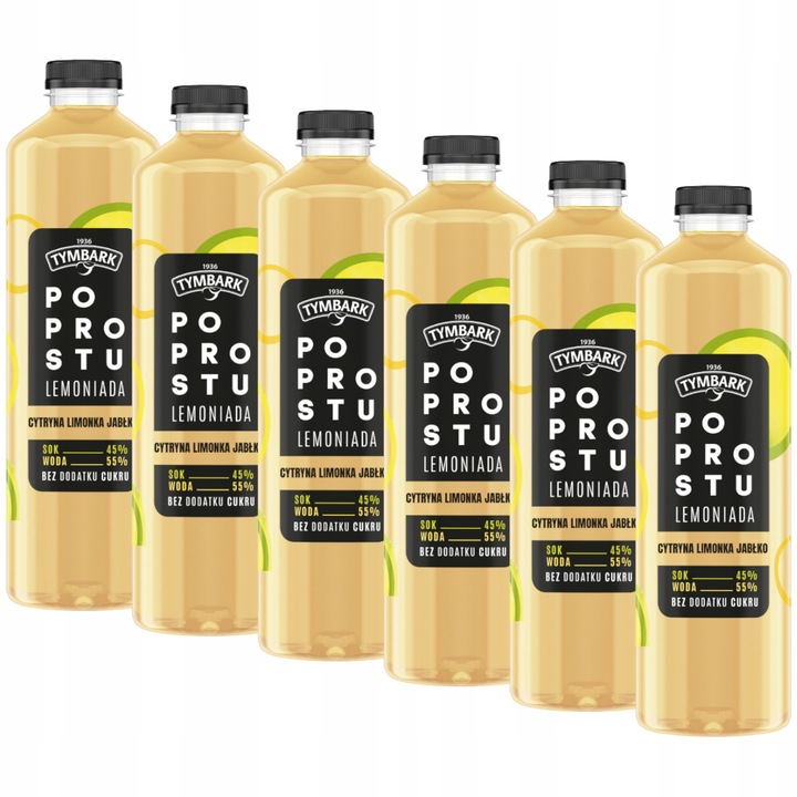 Napój Po Prostu Lemoniada Tymbark cytryna limonka 6x 1,25 l