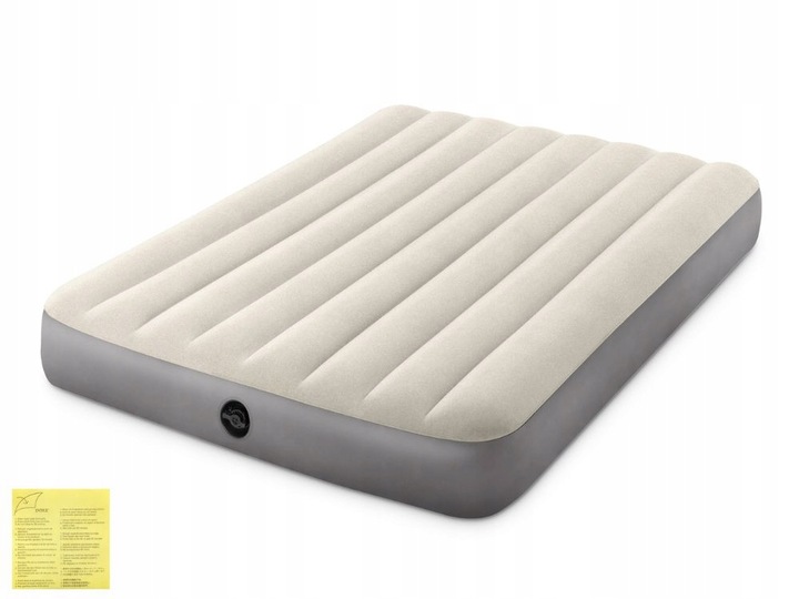 Materac Dmuchany Dwuosobowy Welurowy Łóżko Intex MODEL 2024