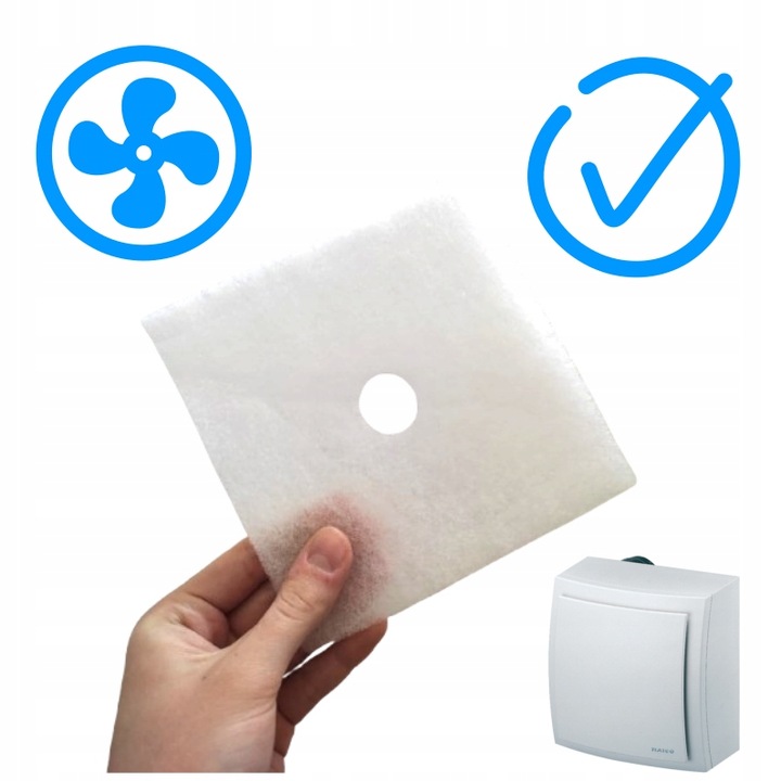 14x Filtry do wentylatora MAICO 13,5x13,5 cm