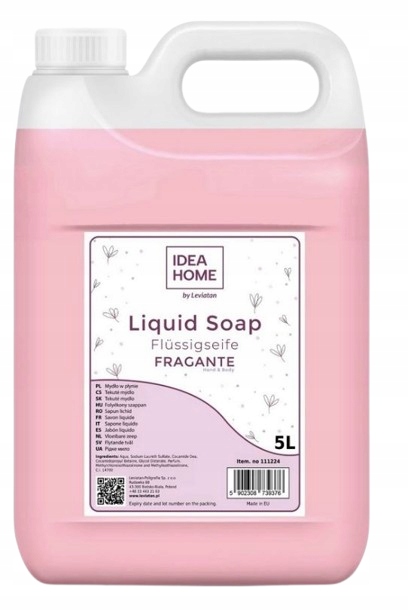 Mydło w płynie do rąk Idea Home Fragante kokos z granatem 5 L