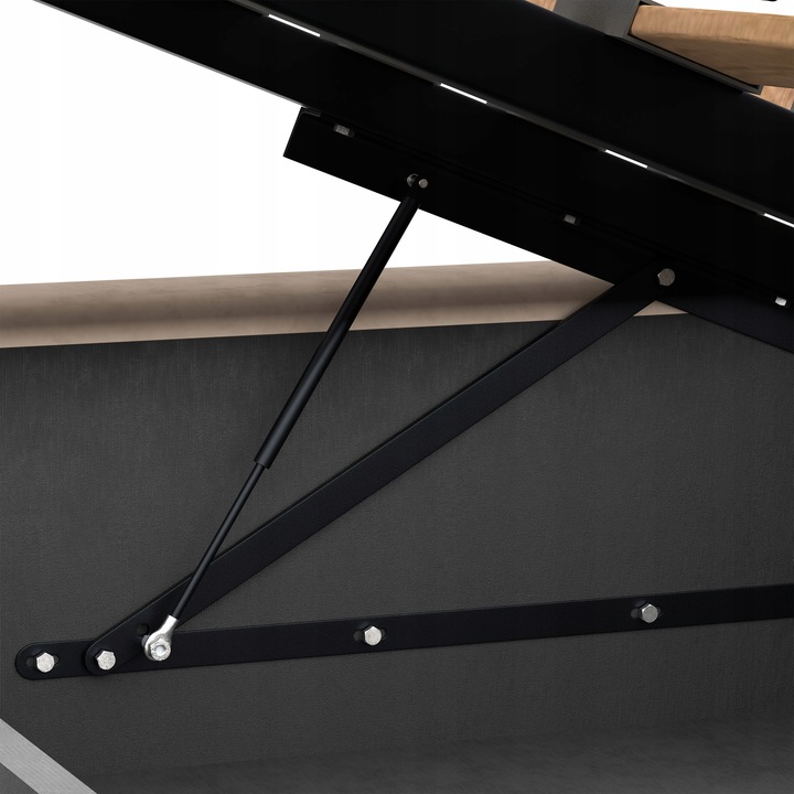 ŁÓŻKO TAPICEROWANE DO SYPIALNI 140x200 ŁÓŻKO PODWÓJNE Z POJEMNIKIEM