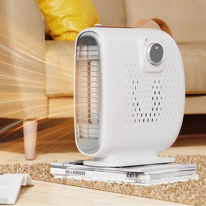 MOCNY GRZEJNIK ELEKTRYCZNY OGRZEWACZ MINI FARELKA HEATER Z DMUCHAWĄ