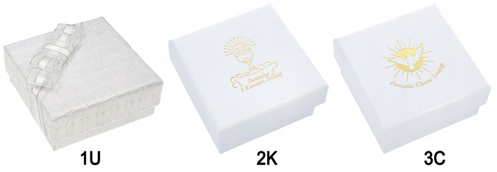 ŁAŃCUSZEK SREBRNY MEDALIK KOMUNIJNY MATKA BOSKA NA KOMUNIĘ NA CHRZEST